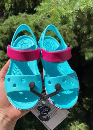 Дитячі босоніжки crocs 20-35 р crocband bayaband, крокси сандалі сандалі босоніжки дівчинці2 фото