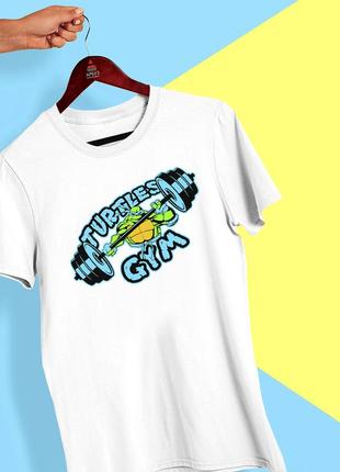 Футболка з принтом "turtles gym" push it
