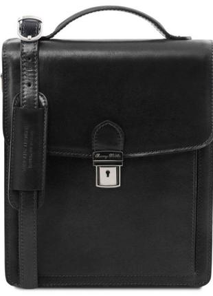 Мужская кожаная барсетка на плечо tuscany leather david tl141424 (большая)