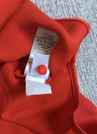 Блуза красная атласная женская крассная блуза next- m,l6 фото