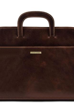 Чоловіча шкіряна папка - портфель tuscany leather sorrento tl1410222 фото