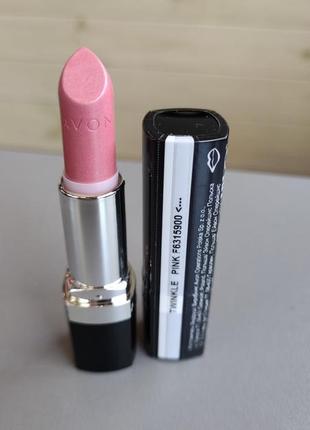 Губна помада ейвон avon twinkle pink avon lipstick ультра