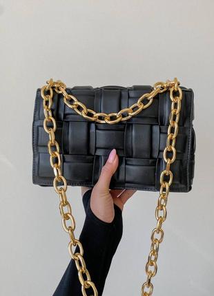 Сумка Bottega Veneta Bermudas mit Logo-Bund Schwarz