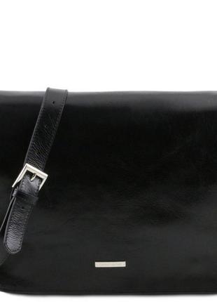 Чоловічий великий шкіряний месенджер tuscany leather messenger tl141254