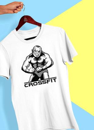 Футболка з принтом "силач crossfit" push it