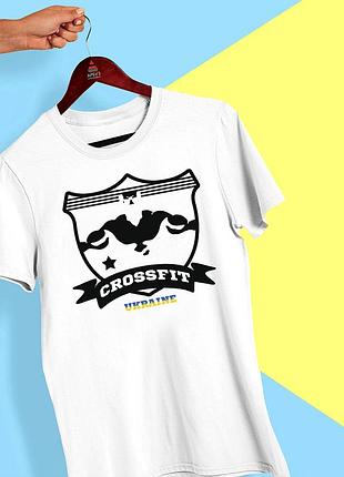 Футболка з принтом "crossfit ukraine" push it