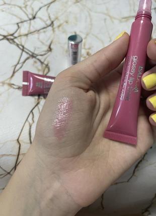 Блиск блиск для губ isadora glossy lip treat зволожуючий зволожуючий 58 pink pearl троянда рожевий5 фото