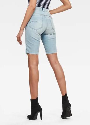 Женские джинсовые шорты g-star raw noxer high slim2 фото