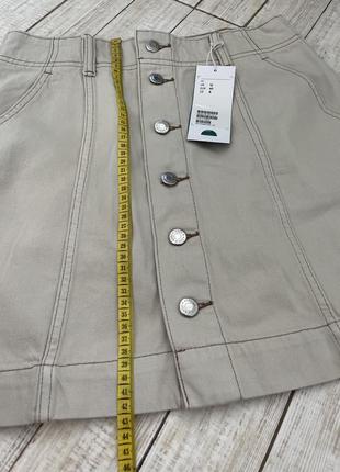 Джинсова спідниця на гудзиках, джинсовая юбка на пуговицах5 фото
