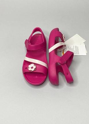 Детские босоножки crocs 23-33, кроксы сандалии дитячі босоніжки крокс девочке оригинал.4 фото