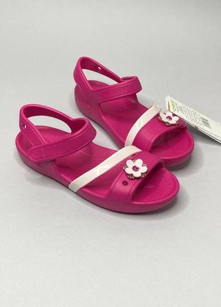 Детские босоножки crocs 23-33, кроксы сандалии дитячі босоніжки крокс девочке оригинал.2 фото