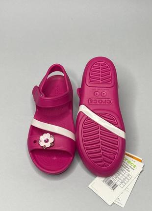 Дитячі босоніжки crocs 23-33, крокси сандалі дитячі босоніжки крокс дівчинці оригінал.6 фото