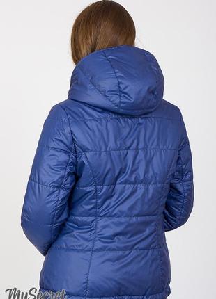 Демисезонная двухсторонняя куртка для беременных floyd ow-37.011, аквамарин с синим 44 размер5 фото