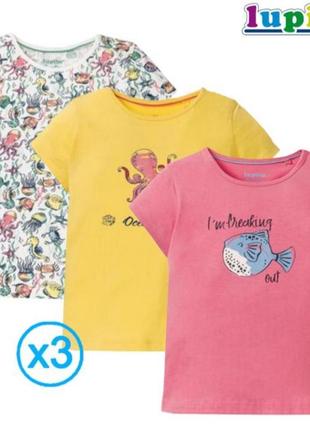 Комплект футболок, набор для девочки, фирменная футболка, майка бренд, туника. оригинал
