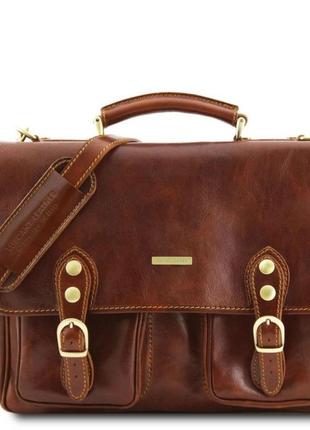 Чоловічий шкіряний портфель tuscany leather modena tl141134