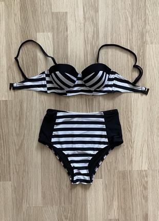 Купальник с чашками высокая посадка atmosphere 34 размер