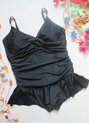 Мега класний відрядний злитий купальник плаття батал з драпіруванням principle 🍒🍹🍒