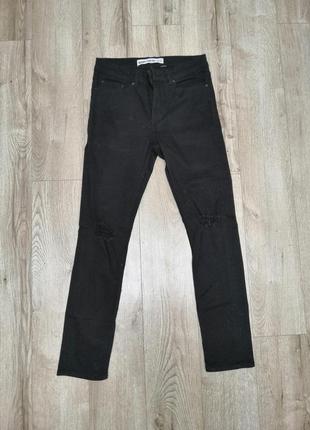 Чорні рвані джинсы skinny