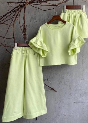 Блуза для дівчинки кольору лайма (110 см).  weekend 2125000780191