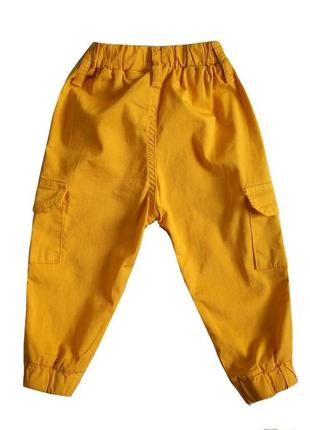 Штаны джогеры ярко - жёлтого цвета для маленького мальчика (74 см.)  nk unsea 86601002252192 фото