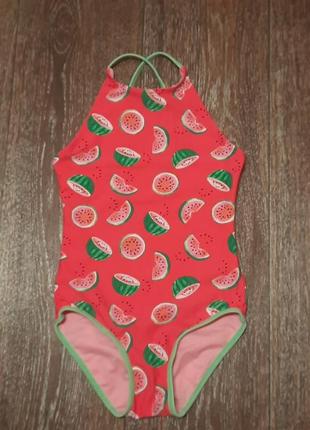 Брендовий яскравий сдільний купальник у кавунах на 7 - 8 років від george нюанси