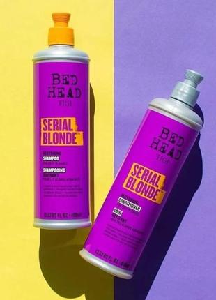 Шампунь та кондиціонер для блондинок tigi bed head serial blonde1 фото