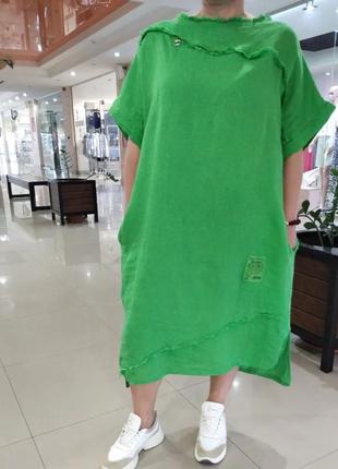 Стильное  шикарное платье 👗 италия люкс коллекция оверсайз ог до 140