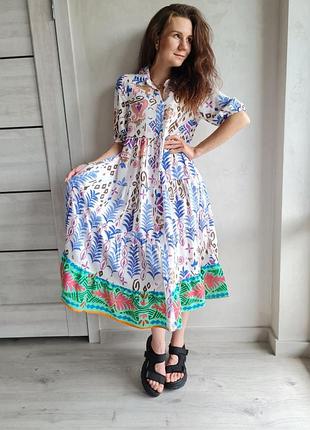 Платье 👗 на пуговицах пышное турция нарядное