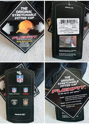 Бейсболка сітка flexfit pittsburgh steelers nfl reebok оригінал9 фото