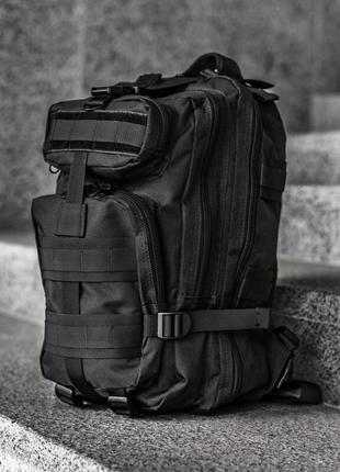 Тактический черный рюкзак dominator shadow black 30l для зсу. артикул: 10-0064