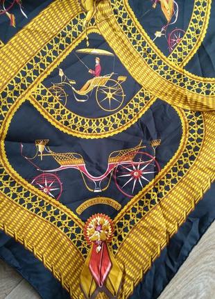 Hermes платок оригинал винтаж шелк шов роуль hermès8 фото