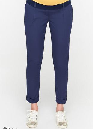 Стильні штани-чінос для вагітних joli tr-29.021, сині2 фото