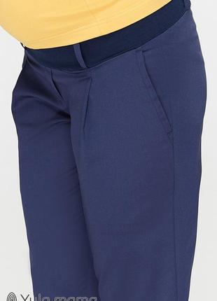 Стильні штани-чінос для вагітних joli tr-29.021, сині5 фото