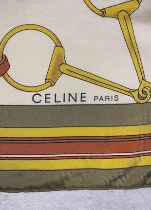 Celine paris платок оригинал шелк шов роуль3 фото