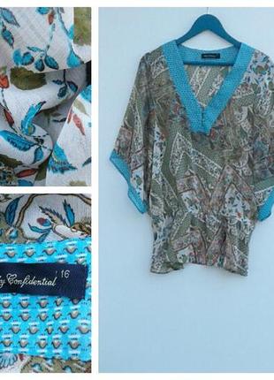 Летняя блуза с рукавчиком кимоно стильная оригинальная вещь в гардеробе