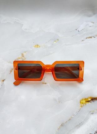 Яркие, оранжевые солнцезащитные очки 🔥