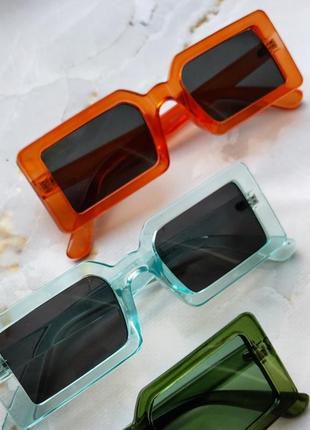 Яскраві помаранчеві сонцезахисні окуляри 🔥2 фото