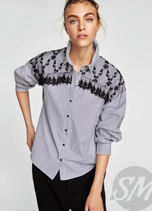 Оригінальна сорочка блуза від zara,p. xs