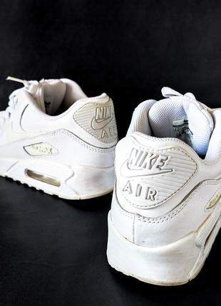 Кроссовки nike air max оригинал. белая классическая модель из натуральной кожи4 фото