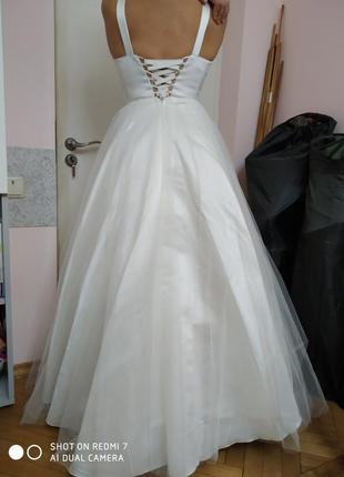 Весільна сукня 46-48 розмір + накидка. діадема в подарунок!