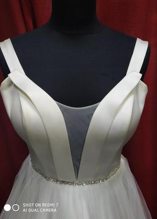 Весільна сукня 46-48 розмір + накидка. діадема в подарунок!