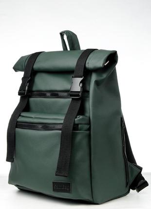 Жіночий рюкзак ролл sambag rolltop zard - зелений9 фото