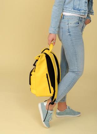 Жіночий рюкзак рол sambag rolltop zard жовтий3 фото