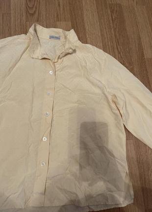Вінтажна блуза/сорочка, 100% шовк3 фото