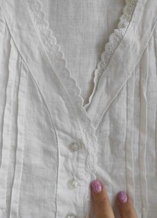 ❤️❤️❤️ белоснежное платье, сарафан 100% лен. италия.4 фото