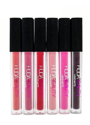 Рідка матова помада huda beauty рідка матова помада5 фото