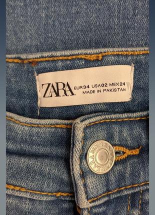 Джинси скіні з високою посадкою zara denim3 фото