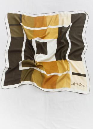 Вінтажний шовковий хустку mademoiselle ricci