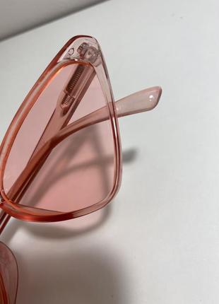 Трикутні сонячні окуляри рожеві лисички2 фото