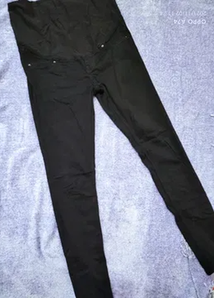 Чорні джинси скінні для вагітних.h&m1 фото